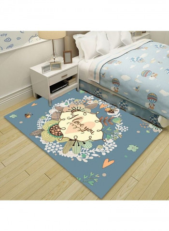 1-Piece Anti-Slip Comfortable Cartoon Carpet Multicolour 120x160cm