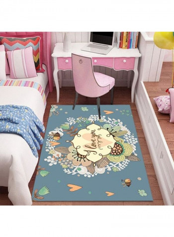 1-Piece Anti-Slip Comfortable Cartoon Carpet Multicolour 120x160cm