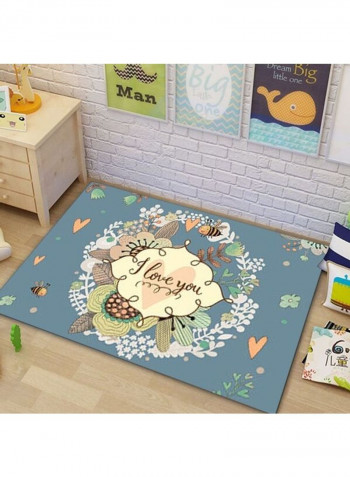 1-Piece Anti-Slip Comfortable Cartoon Carpet Multicolour 120x160cm