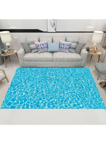 3D Printed Wear-Resistant Carpet Blue 140x200cm