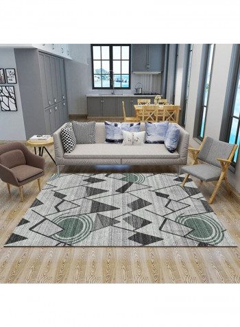 Classic Non-Skid Living Room Rug Grey 120 x 160cm