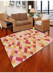 1-Piece Soft Simple Colorblock Anti-Skid Floor Mat Multicolour 140x200cm