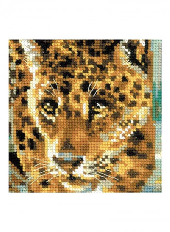 Owner of The Jungle Cross Stitch Kit Green/Black/Brown