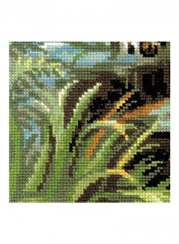 Owner of The Jungle Cross Stitch Kit Green/Black/Brown