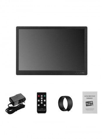 Electronic Led Digital Photo Frame Album Kit 15.4inch Black