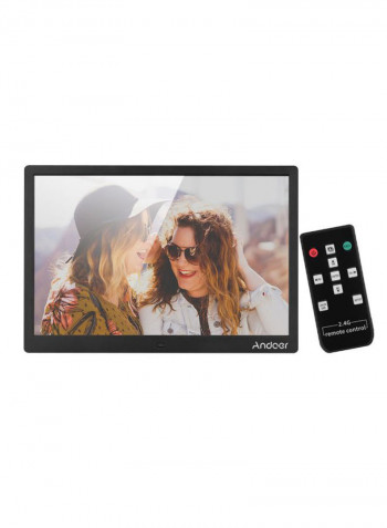 Electronic Led Digital Photo Frame Album Kit 15.4inch Black