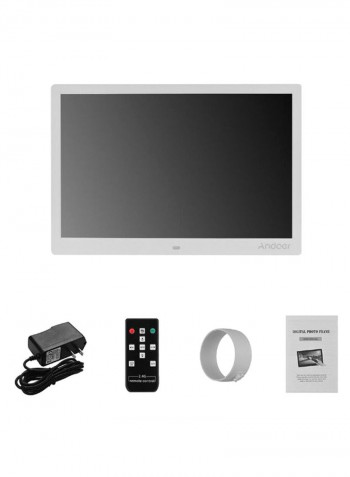 Electronic Led Digital Photo Frame Album Kit 15.4inch White
