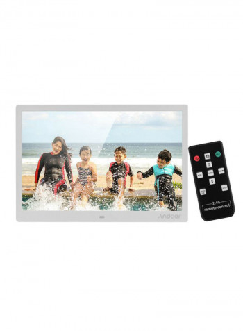 Electronic Led Digital Photo Frame Album Kit 15.4inch White