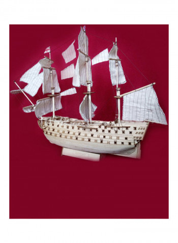 DIY Wood Assembled Victory Royal Navy Ship Sailboat Toy 45x45x45cm