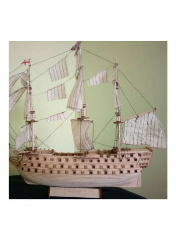 DIY Wood Assembled Victory Royal Navy Ship Sailboat Toy 45x45x45cm
