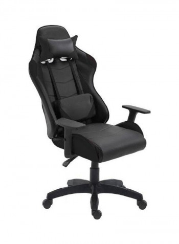 High Back Ergonomic Swivel Chair Black 50x128x65cm