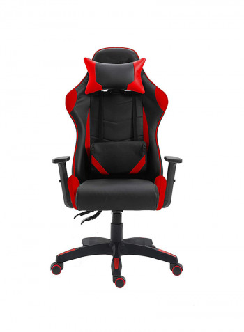 High Back Ergonomic Swivel Gaming Chair With Pu Leatherett Red 50cm