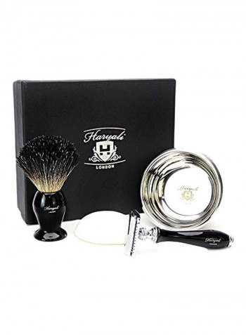 Shaving Kit Black/Silver/White