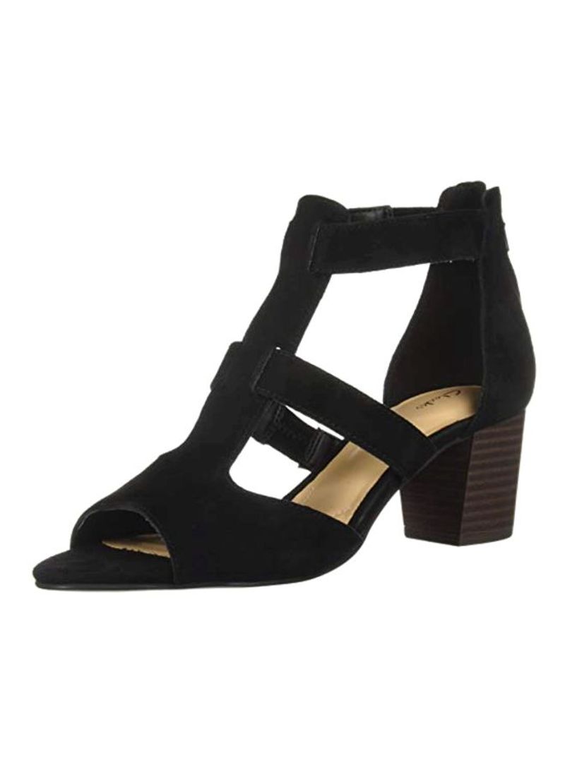 Deloria Heeled Sandals Black