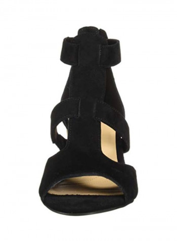 Deloria Heeled Sandals Black