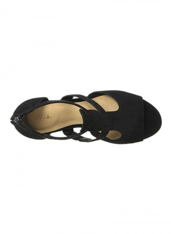 Deloria Heeled Sandals Black
