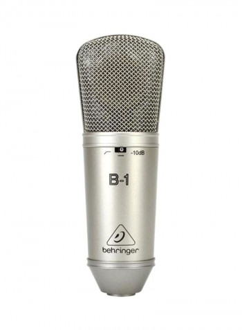 Large-Diaphragm Studio Condenser Microphone B1 Silver