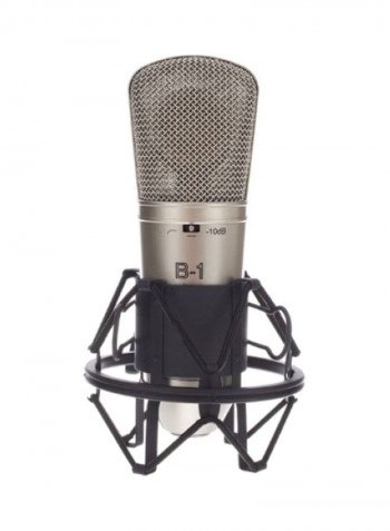Large-Diaphragm Studio Condenser Microphone B1 Silver