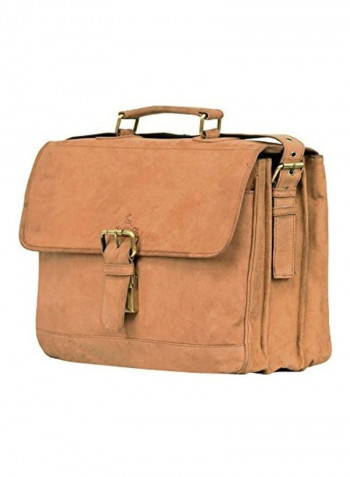 Genuine Hunter Leather Crossbody Bag Brown