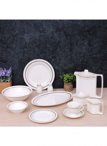 47-Piece Ovation Dinner Set White 23cm