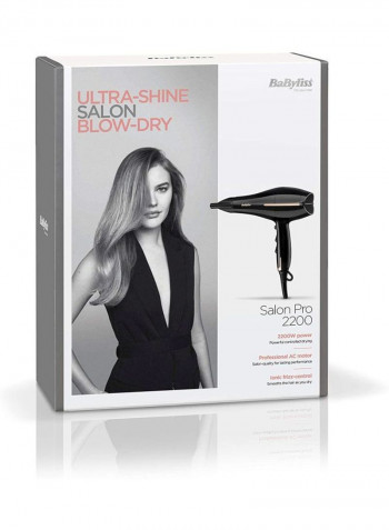 Salon Pro Hair Dryer Black