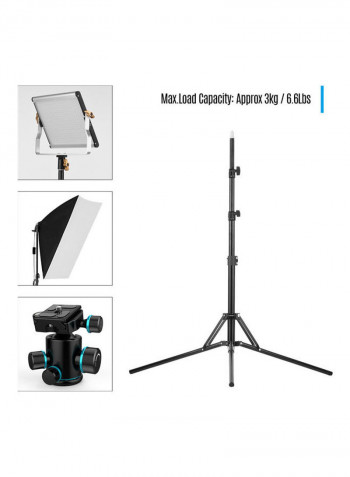 LED Photography Light With Stand White