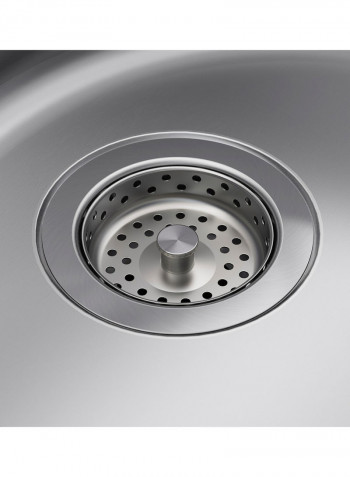 Stainless Steel Inset Sink Bowl Silver 15x45centimeter