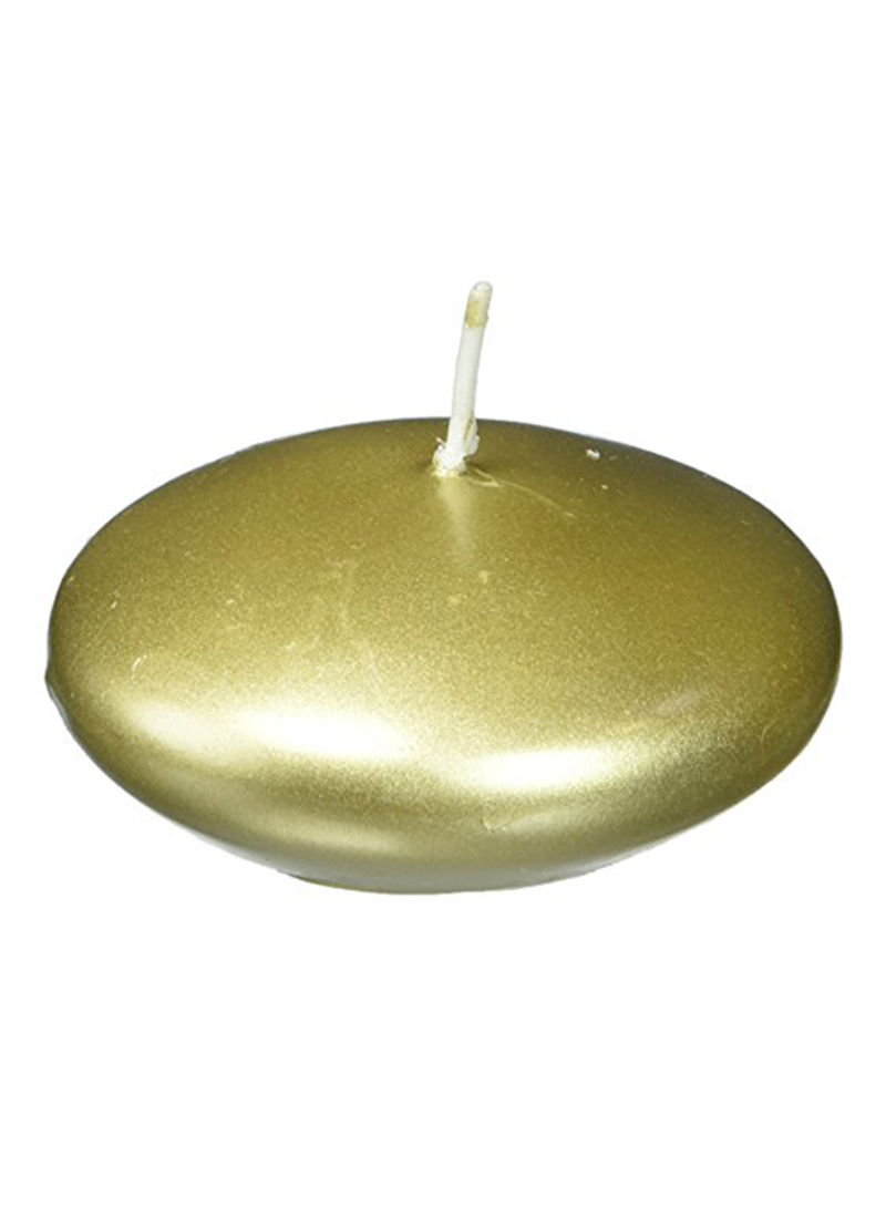 12-Piece Floating Candle Set Metallic Gold