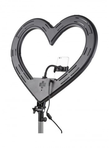 RGB Heart Shaped LED Light for Photography Black/White