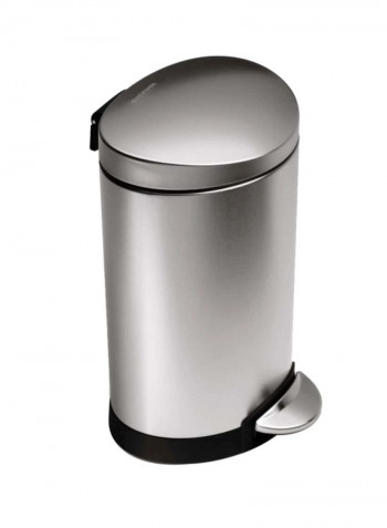 Steel Pedal Bin Silver