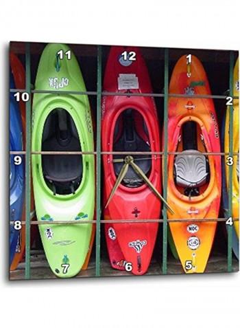 Kayak Wall Clock Multicolour 15x15inch