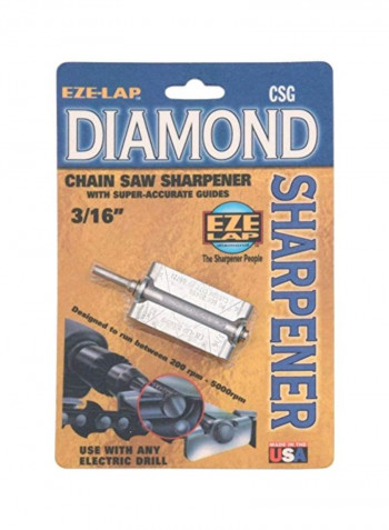 Chain Saw Sharpener Silver/Black 5x5x5inch