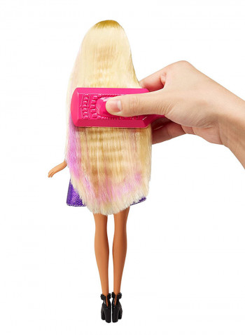 Fashion Doll With Crimps And Curls Playset