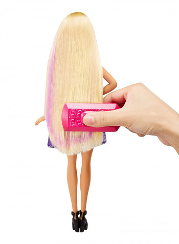 Fashion Doll With Crimps And Curls Playset