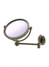 Wall Mounted Mirror With 5X Magnification Silver 8inch