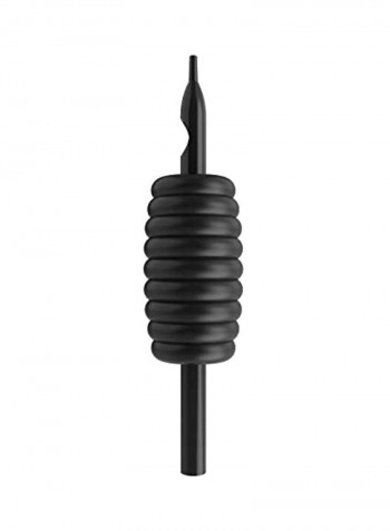 20-Piece Disposable Tattoo Tubes With Grip Black