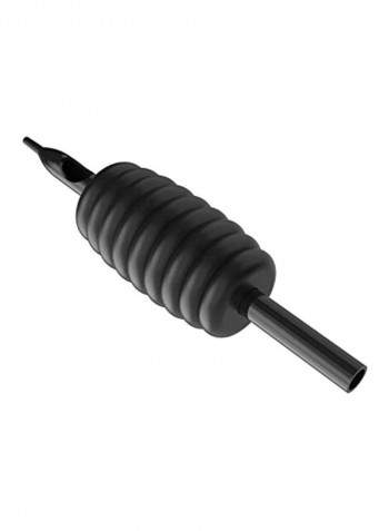 20-Piece Disposable Tattoo Tubes With Grip Black