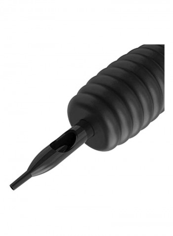20-Piece Disposable Tattoo Tubes With Grip Black