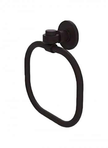 Continental Collection Groovy Accent Towel Bar Black