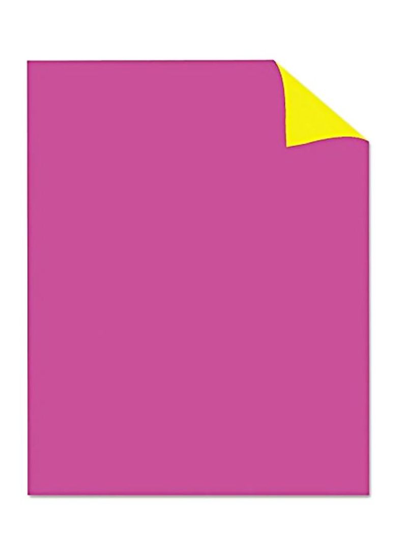 25-Piece Poster Board Pink/Yellow