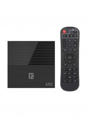 4K Ultra HD Smart Android TV Box With Remote Control A95X F2 Black