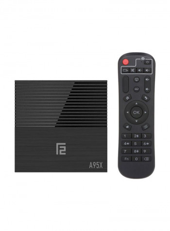 4K Ultra HD Smart Android TV Box With Remote Control A95X F2 Black