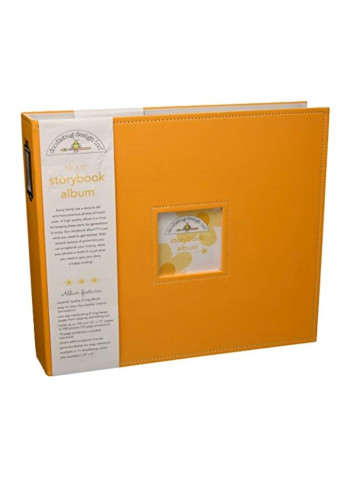 Scrapbooking Album Design Storybook Yellow 15.2x3x13.2inch