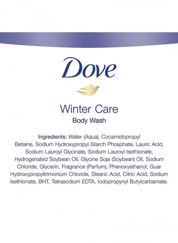 3-Piece Winter Care Body Wash Set White/Purple 3x 709ml