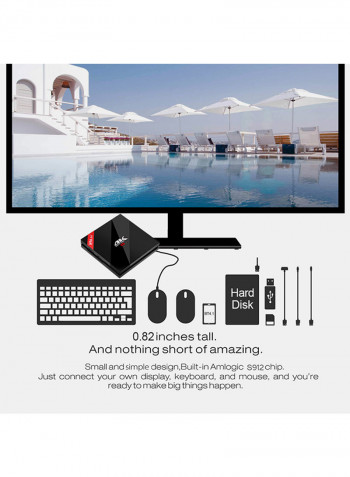 H96 Pro+ 4K Smart TV Box V305 Black