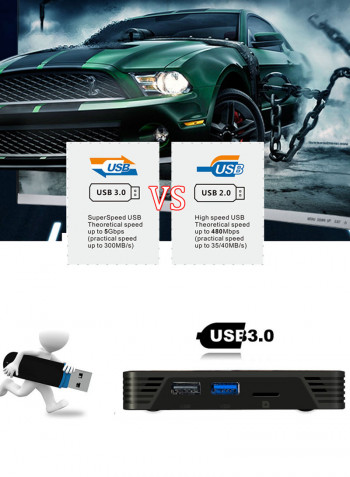 X88 Pro Plus Smart Android TV Box LU-V5-553 Blue/Black