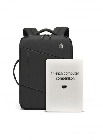 USB Charging Port Backpack Black