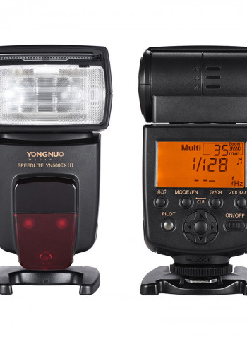 YN568EX III Wireless TTL Slave Flash Speedlite GN58 1/8000s HSS Supports USB Firmware Upgrade Black