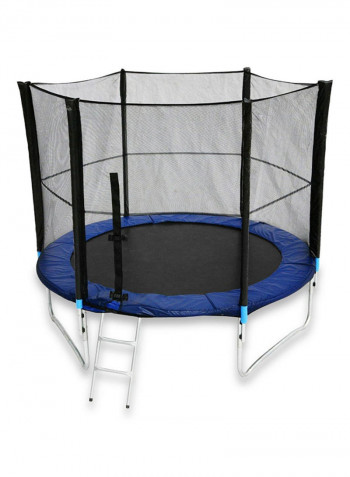 Trampoline With Safety Net And Stair