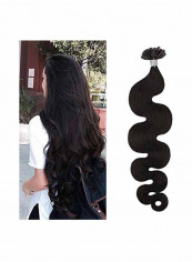 U-Tip Real Human Human Hair Extension Dark Brown 14inch